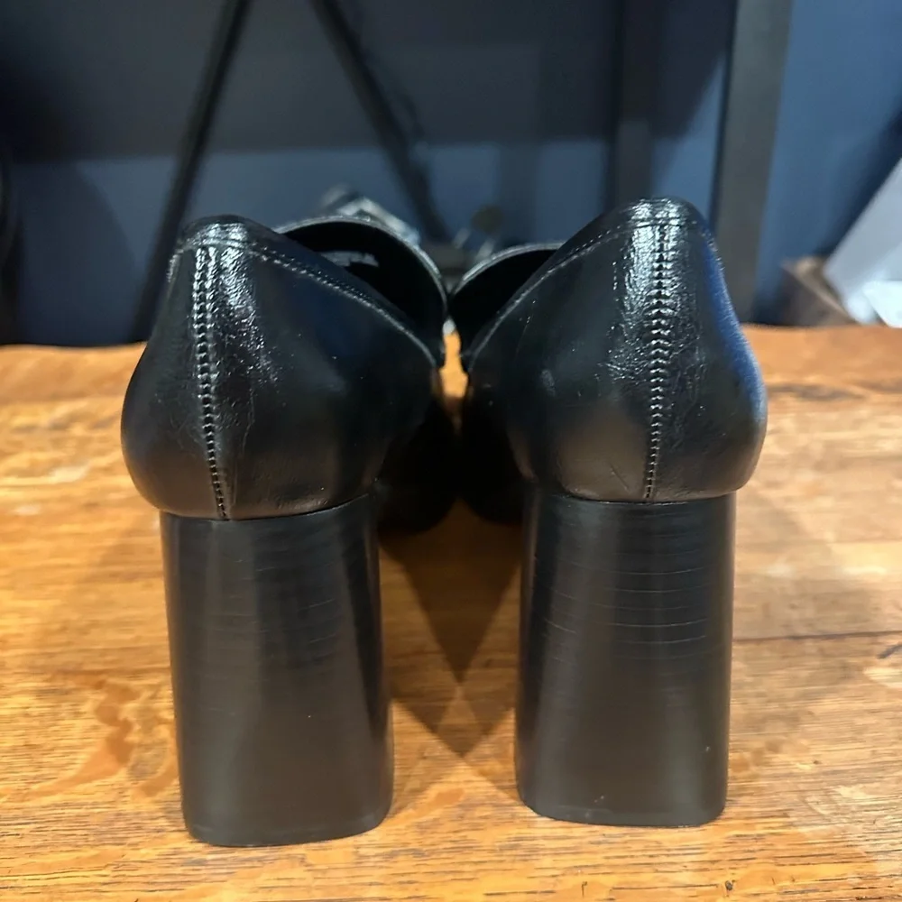 Steve Madden Black Platform Loafers
